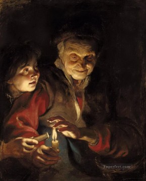 Peter Paul Rubens Painting - night scene 1617 Peter Paul Rubens